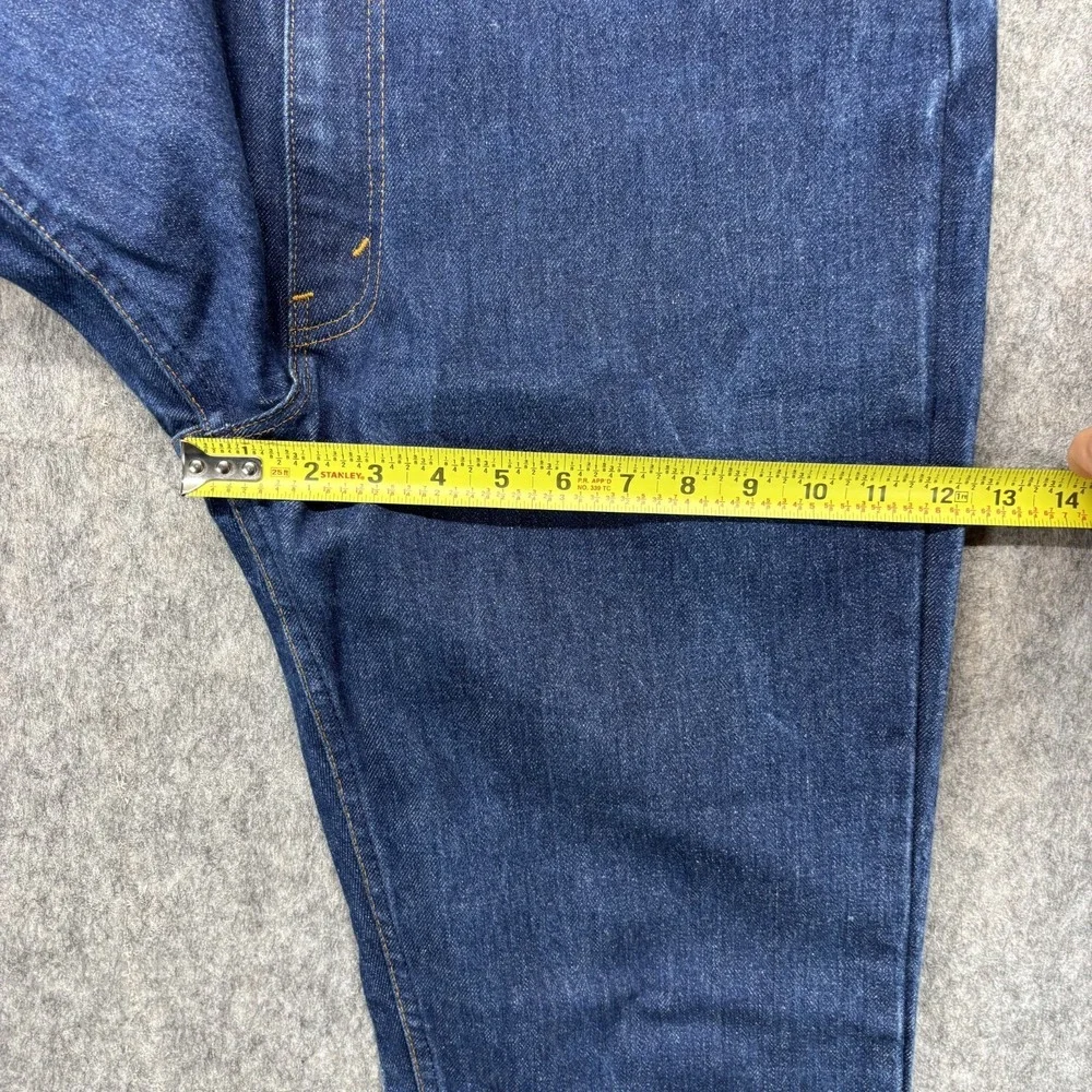 Vintage Levi's 20517 0217 Orange Tab 36x33 Blue Denim USA 80s Bootcut Western - Picture 9 of 16